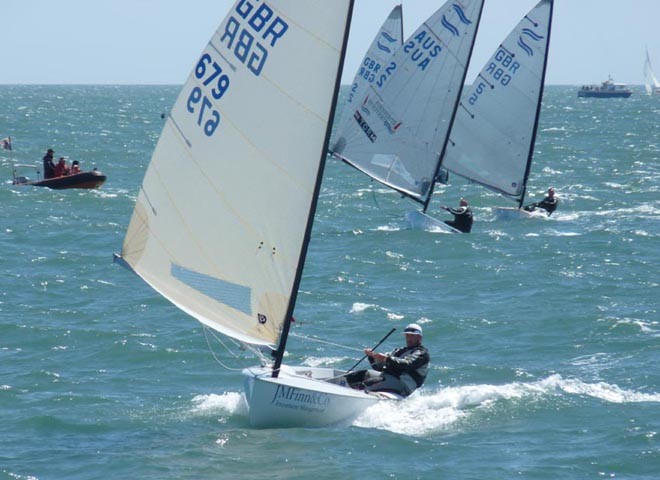 Robinson leads race seven - Finn UK Nationals 2011 © Claire ADB and BFA